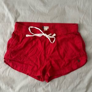 Roxy red shorts